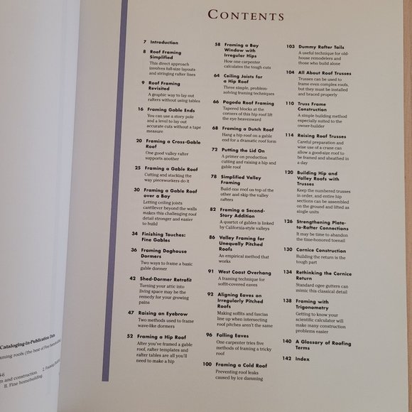 Taunton Press. Framing Roofs. Fine Homebuilding - Picture 3 of 8